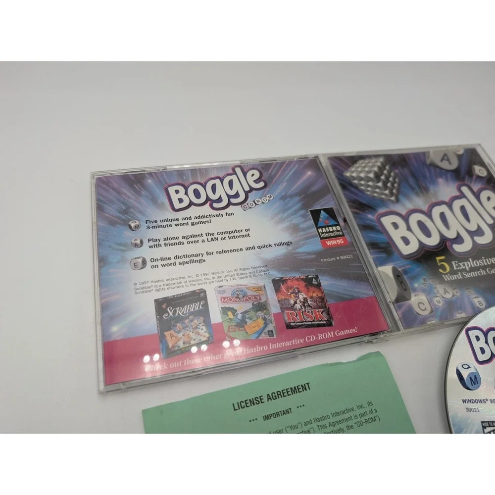Boggle CD-ROM (PC, 1997) Complete With Insert, Windows